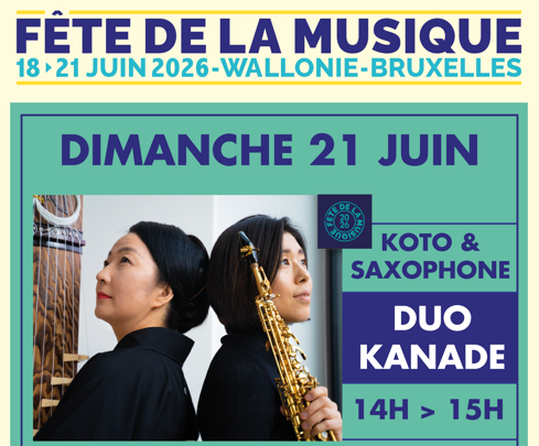 FDM agenda site web Fête de la Musique : Duo Kanadé au MoMuse – 21 JUIN